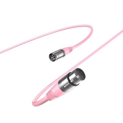 Cabo de Microfone Fifine L9, XLR Macho para Fêmea, 1.8m, Rosa - L9CP