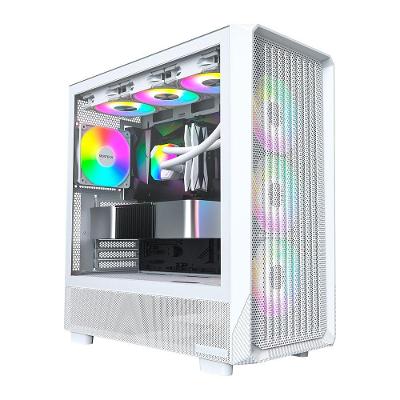Gabinete Gamer Montech X5, Mid-Tower, Vidro Temperado, Com 4X Fans, Branco - X5WH