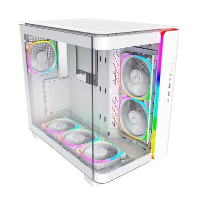 Gabinete Gamer Montech King 95 Pro, Mid-Tower, Vidro Duplo Temperado, Branco - KING95PWH