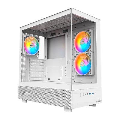 Gabinete Gamer Montech XR, Mid-Tower, Vidro Temperado, Branco - XRWH