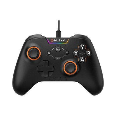 Controle Husky Hunter, Com Fio, Compativel com PC/Android/iOS, 24 Botões Programáveis, RGB, Preto - HJK001PT