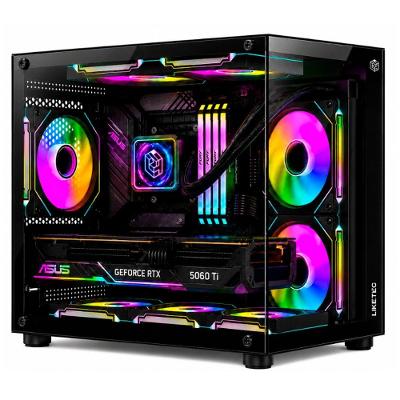 Gabinete Liketec Dasha V2, Cubo, Mini Tower, Frontal e Lateral Vidro - LC-MT-CUBODASHAV2-SF