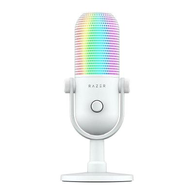 Microfone Razer Seiren V3 Chroma, RGB, Conexão USB, Branco - RZ19-05060200-R3U1
