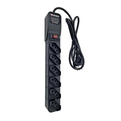 Filtro de Linha + Protetor TS Shara, 6 Tomadas, Bivolt, Preto - 554