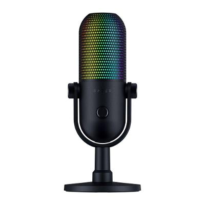 Microfone Razer Seiren V3 Chroma, RGB, Conexão USB, Preto - RZ19-05060100-R3U1