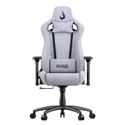 Cadeira Gamer Rise Mode Z5, Ângulo Ajustável, Braço 4D, Cinza Claro, Tecido - RM-CG-Z05-GR-FBC