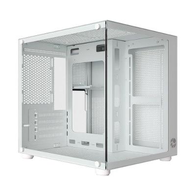 Gabinete Gamer Bluecase Pure BG-064, Micro-ATX, Mini-ITX, Lateral em Vidro, USB 3.0, Sem Fonte, Branco - BG-064WBX