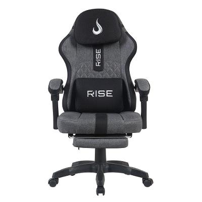Cadeira Gamer Rise Mode Z11, Ângulo Ajustável, Tecido, Cinza e Preto - RM-CG-Z11-GB