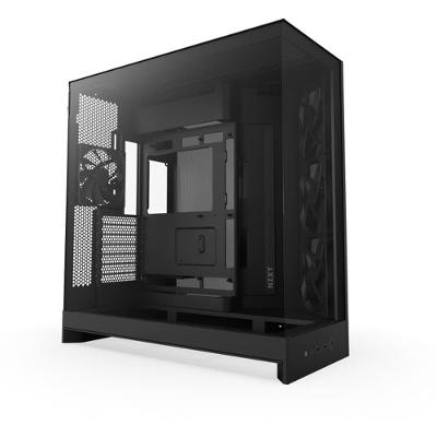 Gabinete Gamer NZXT H9 Flow (2025) Dual-Chamber, Mid Tower, ATX, Lateral em Vidro, Preto - CM-H92FB-01