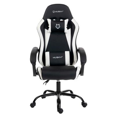 Cadeira Gamer Husky Storm 100, Até 120kg, Almofadas, Reclinável 135º,  PU, Preta E Branca - HCG100PTBR