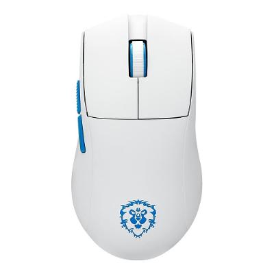 Mouse Gamer Sem Fio Redragon King Pro Aliança Do World Of Warcraft, até 26000DPI, Bluetooth e USB Tipo-C, Branco - 6975763145166