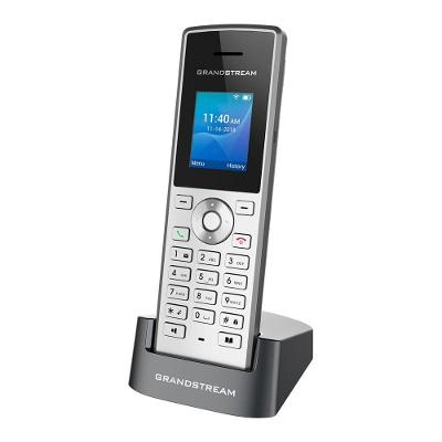 Telefone IP Sem Fio Grandstream, Portátil, Wi-Fi, LCD TFT, 2 Linhas, Prata - WP810