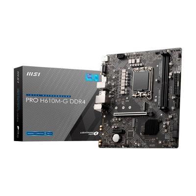 Placa Mãe MSI H610M-G PRO, Intel, MATX, DDR4 - PRO H610M-G DDR4