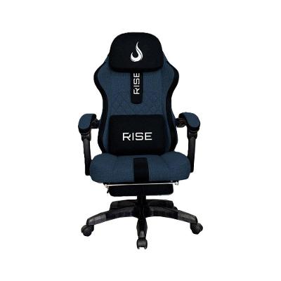 Cadeira Gamer Rise Mode Z11, Ângulo Ajustável, Tecido, Azul e Preto - RM-CG-Z11-BB