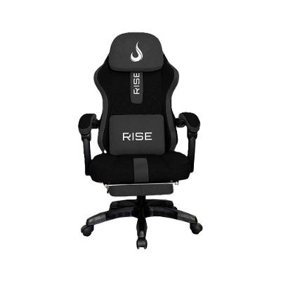 Cadeira Gamer Rise Mode Z11, Ângulo Ajustável, Tecido, Preto e Cinza - RM-CG-Z11-BG