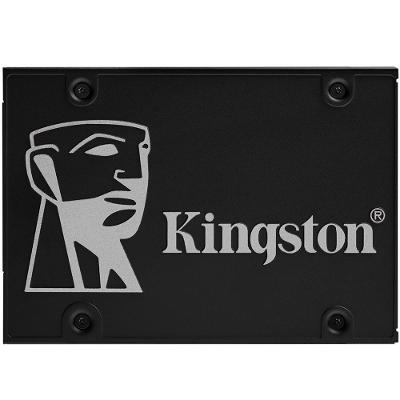 SSD Kingston KC600, 256GB, SATA III, 2.5", Leitura: 550MB/s, Gravação: 500MB/s, Corporativo, Preto - SKC600/256G