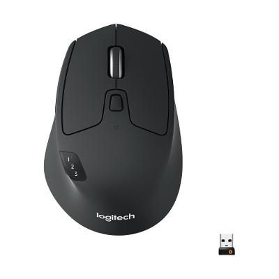 Mouse sem Fio Logitech M720 Triathlon com USB Unifying ou Bluetooth com Easy-Switch para até 3 Dispositivos e Pilha Inclusa - 910-004790