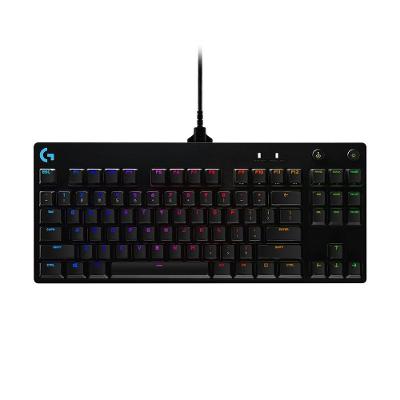 Teclado Mecânico Gamer Logitech G PRO com Layout US, RGB LIGHTSYNC, Design TKL, Cabo Destacável, Switch GX Blue Clicky - 920-009388