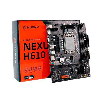 Placa-Mãe Husky Nexus H610, LGA 1700, 12ª/13ª Gen, M.2 NVMe/SATA, DDR4 3200MHz, Micro-ATX, HDMI/DP - HPM610