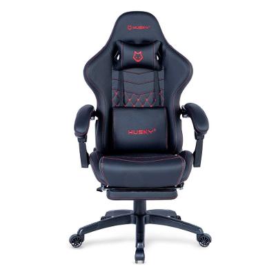 Cadeira Gamer Husky Tempest 700, Até 145kg, Almofadas, Reclinável 150º, PU, Descanso para Pés, Preta e Vermelha - HCG700PTVR