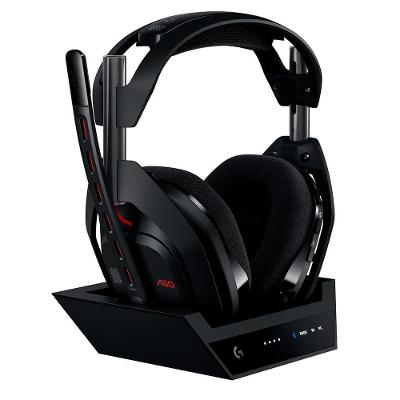 Headset Gamer Sem Fio Astro Gaming A50 LIGHTSPEED + Base Station (Gen 5) Com Tecnologia PLAYSYNC AUDIO, Bluetooth, Preto - 939-002217