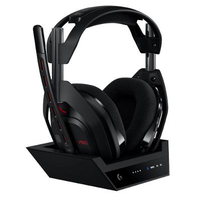 Headset Gamer Sem Fio Astro Gaming A50 LIGHTSPEED + Base Station (Gen 5) Com Tecnologia PLAYSYNC AUDIO, Bluetooth, Preto - 939-002217