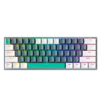 Teclado Mecânico Gamer Machenike K500-B61, RGB, Switch Brown, Layout 61 teclas, Cinza - K500-B61