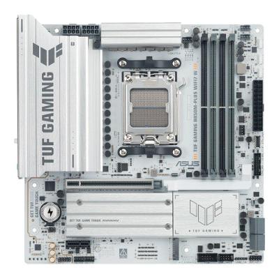 Placa Mãe ASUS TUF GAMING B850M-PLUS WIFI7 W, AMD AM5, mATX, DDR5, Wi-fi 7, Bluetooth, Branco - 90MB1MD0-M0EAY0