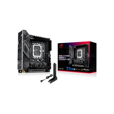Placa Mãe ASUS ROG STRIX B860-I GAMING WIFI, Intel LGA 1851, mini-ITX - ROG STRIX B860-I GAMING WIFI