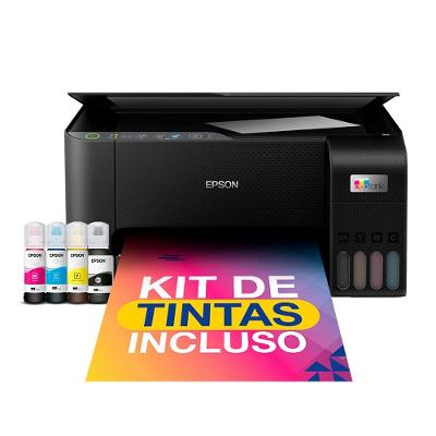 Impressora Multifuncional Epson EcoTank L3250, Colorida, Wifi, Wireless, USB, Bivolt, Preta - C11CJ67303