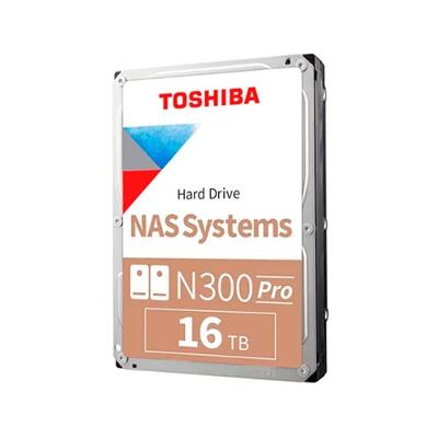 HD Toshiba 16TB N300 Pro NAS, 7200 RPM, 3.5, SATA - HDWG51GXZSTB