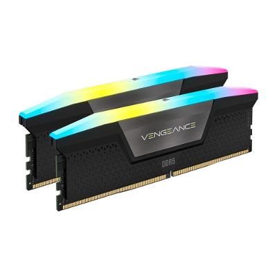 Memória RAM Corsair Vengeance, RGB, 32GB (2x16GB), 6000MHz, DDR5, CL38, Intel XMP, Preto - CMH32GX5M2B6000C38 