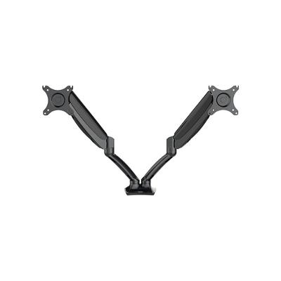 Suporte de Mesa Articulado para 2 Monitores de 10"" a 27"" FlexiSpot F7D, Ajustes com Pistão a Gás, VESA, Preto - F7DB
