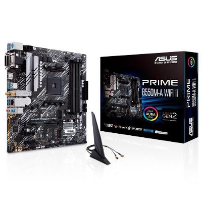 Placa Mãe Asus Prime B550M-A, Wi-Fi II - 90MB19X0-M0EAY0