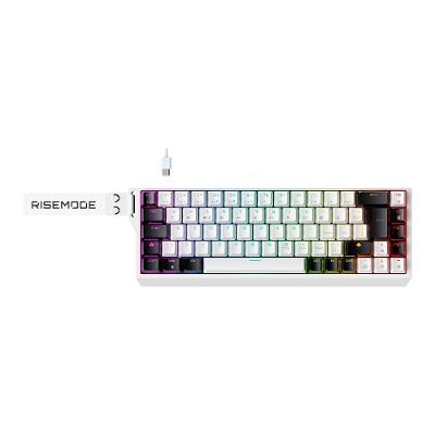 Teclado Mecânico Gamer Rise Mode GM1 Pro, ARGB, Magnético OTK PRO, USB 3.0, Branco - RM-TCM-GM1M-PRO-W