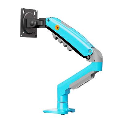 Suporte de Mesa Articulado para Monitor de 17" a 30" North Bayou, Ajustes com Pistão a Gás, Azul - F80-XM NB