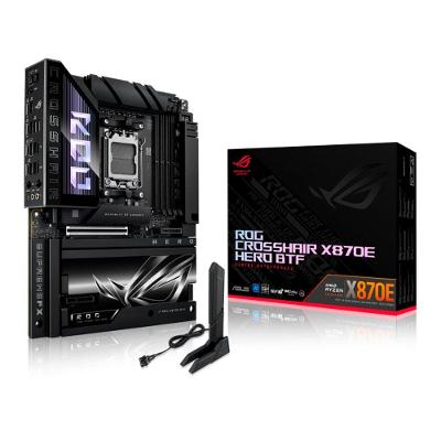 Placa Mãe ASUS ROG CROSSHAIR X870E HERO BTF, AMD AM5, ATX, DDR5, RGB, Wi-fi 7, Preto - 90MB1MX0-M0EAY0