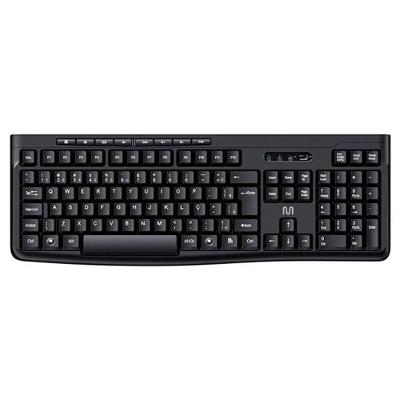Teclado Sem Fio Multilaser TS050, USB 2.4GHz, Teclas Multimídia, ABNT2, Preto - TC407