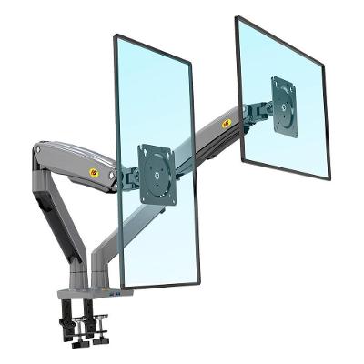 Suporte para 2 Monitores North Bayou, 22 a 32", Pistão a Gás, Morsa - NB-G75