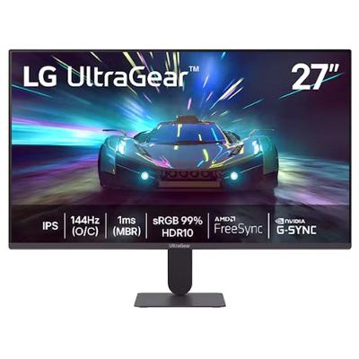 Monitor Gamer LG UltraGear 27G411A-B, 27", IPS, FHD, 144Hz, 1ms MBR, HDR10, G-Sync, FreeSync, HDMI, DisplayPort, Preto - 27G411A-B