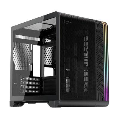 Gabinete Gamer 1STPLAYER VT5, Mid Tower, ATX, Lateral em Vidro Temperado, Preto - VT5-BK