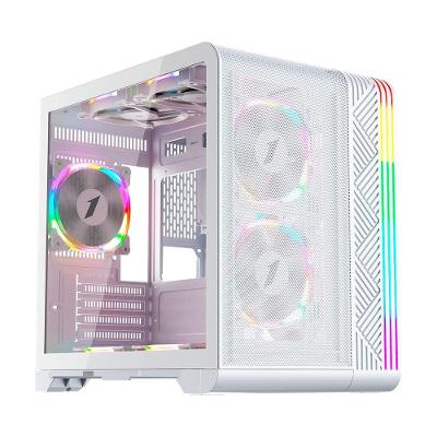 Gabinete Gamer 1STPLAYER VT5, Mid Tower, ATX, Lateral em Vidro Temperado, Branco - VT5-WH