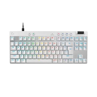 Teclado Gamer Logitech G PRO X TKL RAPID, Switches Magnético-analógicos, Modo Rapid Trigger, Layout US, Branco - 920-013132