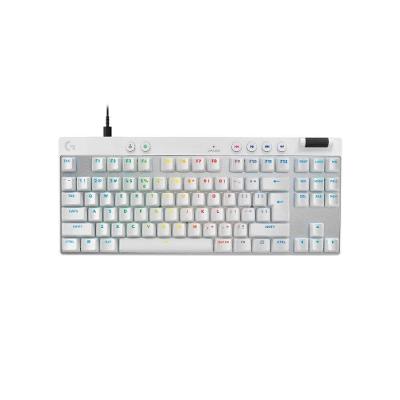 Teclado Gamer Logitech G PRO X TKL RAPID, Switches Magnético-analógicos, Modo Rapid Trigger, Layout US, Branco - 920-013132
