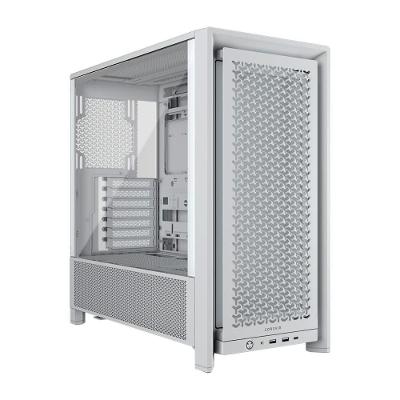 Gabinete Gamer Corsair Frame 4000D, Mid Tower, Sem Fans, Lateral em Vidro, Branco - CC-9011291-WW