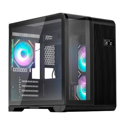 Gabinete Gamer 1STPLAYER RT5, Mid Tower, ATX, Lateral em Vidro Temperado, Preto - RT5-BK