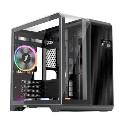 Gabinete Gamer 1STPLAYER RT5, Mid Tower, ATX, Lateral em Vidro Temperado, Preto - RT5-BK