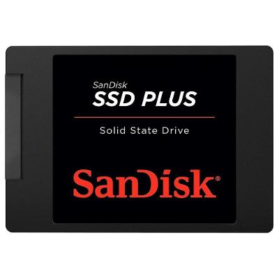 SSD SanDisk Plus, 1TB, SATA III, 2.5", Leitura: 535MB/s, Gravação: 350MB/s, Preto - SDSSDA-1T00-G27