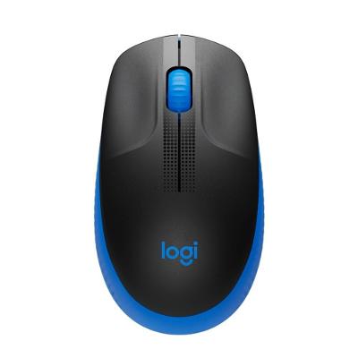 Mouse sem fio Logitech M190 com Design Ambidestro de Tamanho Padrão, Conexão USB e Pilha Inclusa, Azul - 910-005903