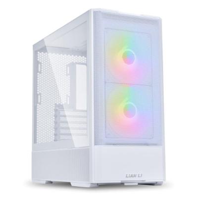 Gabinete Gamer Lian Li Lancool 207 RW, Mid Tower, ARGB, ATX, Lateral em Vidro Temperado, 4x FANs, Branco - LAN207RW